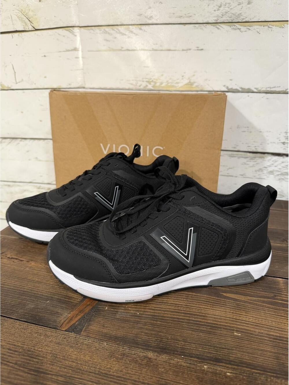 Vionic W Strider Black/Charcoal Mesh NIB 8.5 Wide